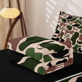 thumbnail image 5 of Erosebridal Retro Green Camo Zipper Full Size Comforter Sets with Fitted Sheet and 2 Pillowcases for Boys Men, Woodland Animal Wildlife Zipper Bedding Set, Black Reversible, 4-Piece, 5 of 7
