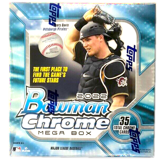 2022 Topps Bowman Chrome Baseball Mega Box Trading Cards