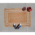 thumbnail image 3 of Natural Jute Rug- Wavy Edge Rug, Scalloped Jute Rug, Bohemian Rug, Jute Scalloped Rug, Jute Rug Rectangular, Scallop Jute Rug, Custom Rug, 3 of 5