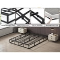 thumbnail image 4 of Queen Box Spring 9 Inch High Profile Black Metal Mattress Foundation with Fabric Cover, Easy Assembly, Non-Slip & Noise-Free, 4 of 9