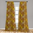 thumbnail image 5 of Ambesonne Tribal Curtains, Traditional Folkloric, Pair of 28"x84", Multicolor, 5 of 5