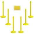thumbnail image 1 of Yellow Stanchion Kit 2 1/2 IN Dia Pole 6 Pk, 1 of 2