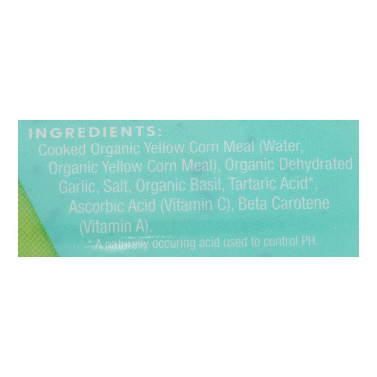 Food Merchants Organic Polenta - Basil Garlic - Case of 12 - 18 oz.