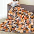 thumbnail image 6 of Honeii Cat Paws Print Fleece Blanket - Throw Blanket for Bed, Sofa, Couch, Camping, and Travel , Microplush Ultra Soft Warm Blanket-80"x60", 6 of 7
