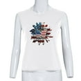thumbnail image 4 of OAVQHLG3B 4th of July Outfits for Women American Flag T Shirt Patriotic Shirts Sunflower Printed Casual Summer Tank Tops Blouse, 4 of 9