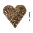 thumbnail image 4 of 2Pcs Valentine Heart Shaped Rattan Basket, 11Inch Heart Baskets for Valentine's Day Anniversary Table Centerpieces Home Party Gift Wedding Decor, 4 of 7