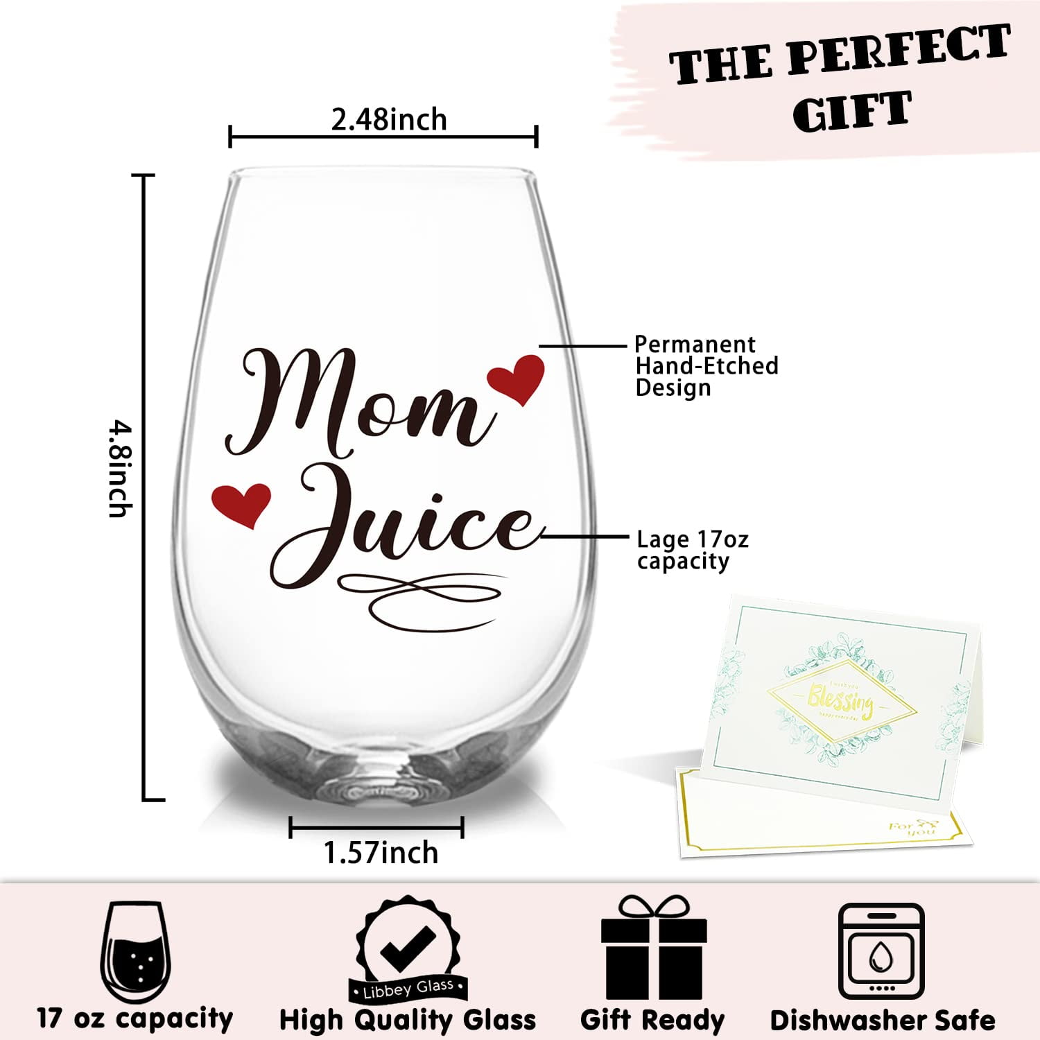 Mom Juice Wine Tumbler, Mom Sippy Cup, Funny Wine Glass, Mom Wine
