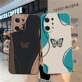 thumbnail image 2 of Case For OPPO FIND X6 X3 REALME X7 X50 RENO 2 4Z 4 6 Lite 5Z 5F 4G 5G PRO Liquid Silicone Case Beautiful Butterfly, 2 of 5
