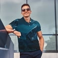 thumbnail image 4 of Fotbe Lonely Night Wolf Camiseta Polo de Golf para Hombre con Estampado – Camisa Deportiva Transpirable con Cuello Abotonado-4X-Large, 4 of 6