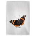 thumbnail image 2 of Betsy Drake GT762 Serviette d'Invité Amiral Papillon Rouge, 2 of 4