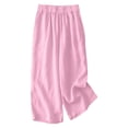 thumbnail image 5 of Teen Girls 2 Piece Linen Outfit Summer Linen Sets Sleeveless Cottonlinen Tank Tops Baggy Wide Leg Flowy Palazzo Pants Girls Two Piece Outfits Summer, 5 of 6