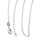 thumbnail image 2 of Qarigey Collar de cadena de plata ajustable estético Universal chapado en cobre DIY collares de mano mujeres hombres para colgantes joyería 16-24 Ropa, zapatos y accesorios Miscelánea 73.3 cm Qarigey AP010323-04B, 2 of 6