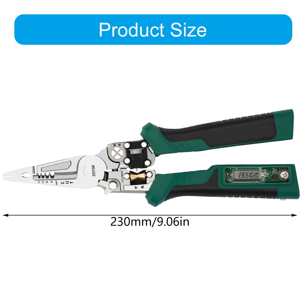 CEORPER Wire Stripper Tool Multifunction Voltage Detection Ergonomic Handle Electricians