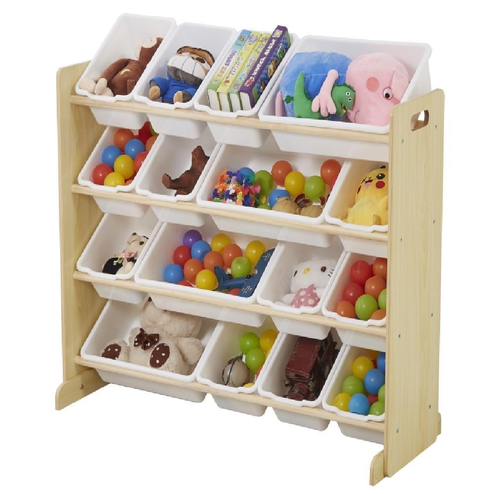 SalonMore Toy Organizer and Storage for Kids' Toys XLarge, Natural