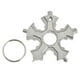 thumbnail image 2 of Eigraketly Llave de copo de nieve de acero inoxidable 17 en 1, herramienta portátil para doméstico en interiores, reparación de actividades, llave Ciclismo Plata Eigraketly OD002494-02B, 2 of 6