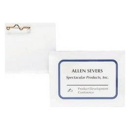 Business Source Pin Style Holder Name Badge Kit - 100 / Box - Clear Business Source Pin Style Holder Name Badge Kit - 100 / Box - Clear
