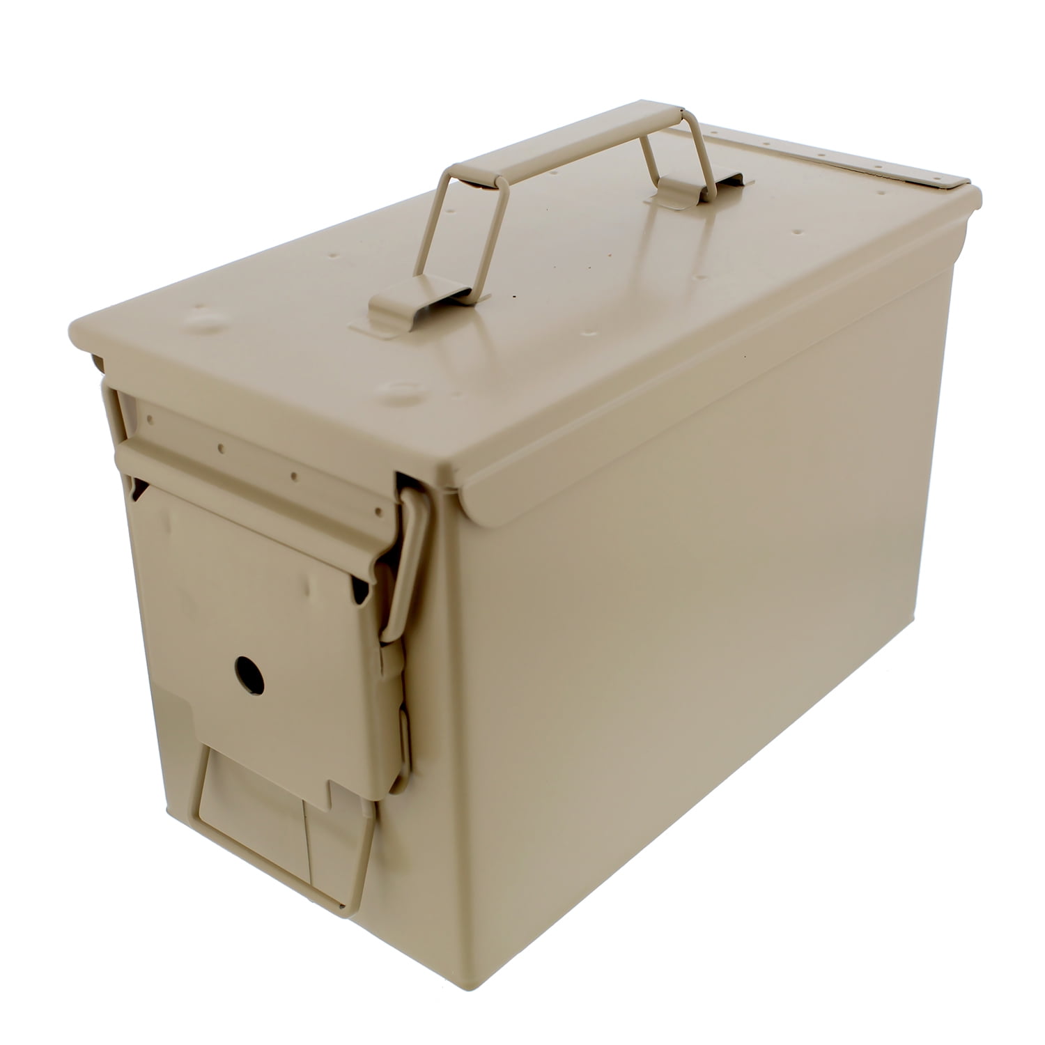 Tan Waterproof Ammo Box Military Storage Box MTM 50 Round Flip Top Ammo Box