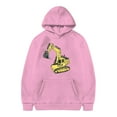 thumbnail image 2 of WOYY Little Boys Hoodie Excavator Print Hooded Sweatshirt Casual Sport Pullover Tops, 2 of 4