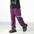 thumbnail image 5 of Boys Sweatpants Kids Athletic Pants with Pockets Drawstring Basic Kids Purple Sweatpants Girls Size 5-6Years Pants, 5 of 8