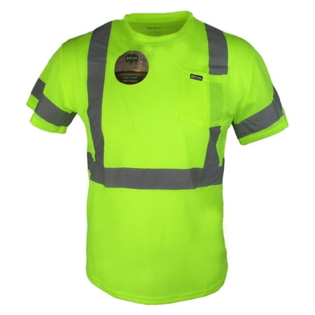 - Buffalo Outdoors Men's Hi Vis Reflective Safety Pocket T Shirt High Visibility