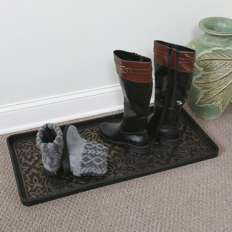 ART & ARTIFACT Rubber Boot Tray Wet Shoe Tray for Entryway Indoor
