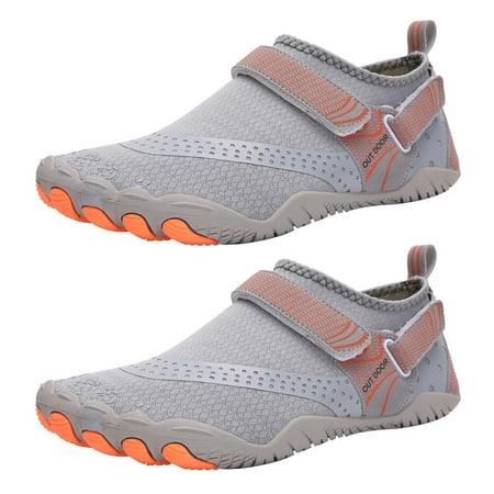 

Kmxyo Men Breathable Upstream Shoes Magic Sticker Swimming Beach Sneakers for Summer