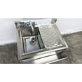 thumbnail image 6 of NSF Utility Sink,24''x23''x33'' Free Standing Kitchen Sink, Compartment Bar Sink with Faucet, 6 of 12