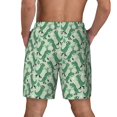 thumbnail image 3 of Kdxio Dinosaurs On Roller Skater Print Men'S Swim Trunks With Compression Liner 7 Inch Inseam Quick Dry Swim Shorts, 3 of 7