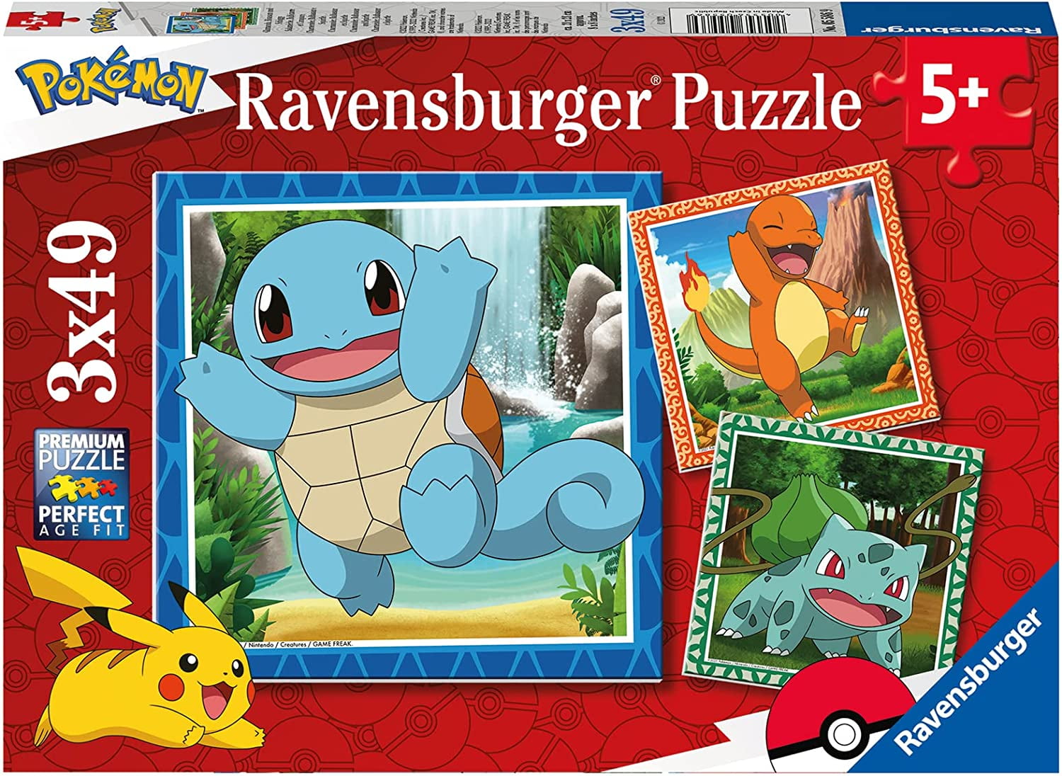 Ravensburger 5586 Pokemon Jigsaw Puzzles for Kids Age 5 Years Up3x 49