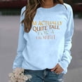thumbnail image 1 of Mode Femme Décontractée Couleur Unie Ample Manches Longues Imprimé Lettre Col Rond Chandail à Capuchon Haut Bas Femmes Juniors Chandails en Molleton Surdimensionnés Veste Tricotée Femmes Habillé Mignon Automne Chandail à Capuchon Français plus Court, 1 of 4