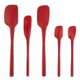 thumbnail image 3 of Flex-Core Spatula All Silicone High Heat Resistant 5 Piece Cooking Utensils Set - Includes Non-Stick Spatula, Spoonula, Jar Scraper, and Mini | BPA-Free Kitchen | Ergonomic Design, 3 of 6