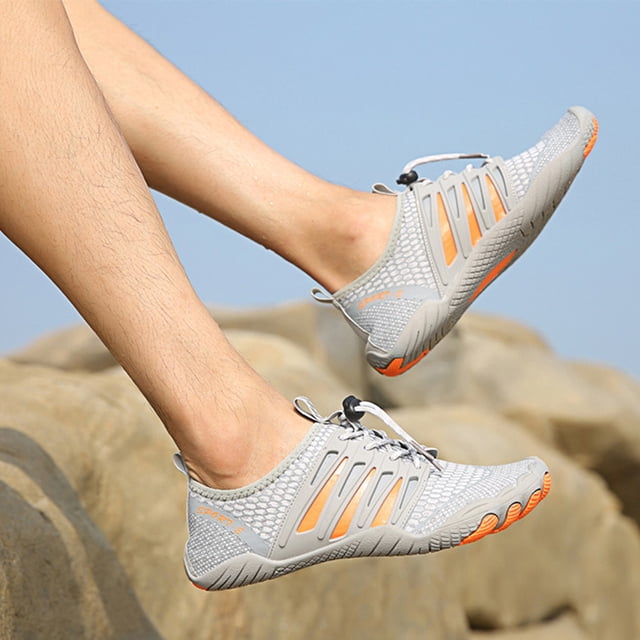Calzado De agua Likrtyny Aquashoes antideslizante Transpirable para Surf Buceo Gris 46