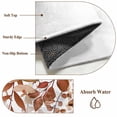 thumbnail image 6 of Round Area Rug 5 Ft, Brown Leaves Washable Non-Slip Circle Carpet for Living Room/Bedroom, Summer Botanical Low-Profile Runner Mats Collection Rugs for Indoor, 6 of 8