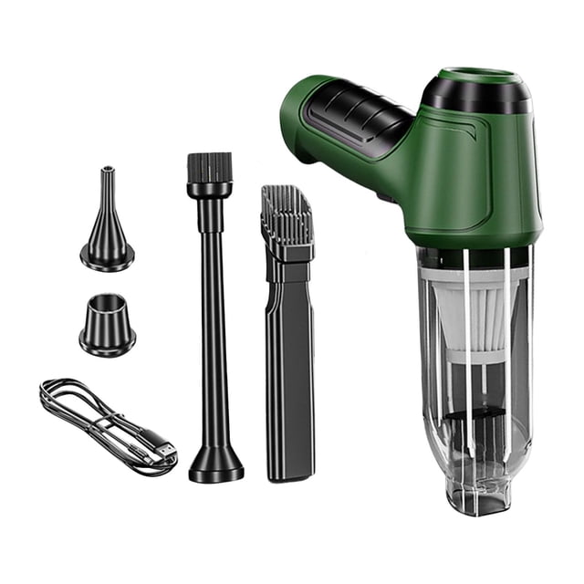 Aspirador de coche Macarena Aspiradora portátil 4 boquillas Verde