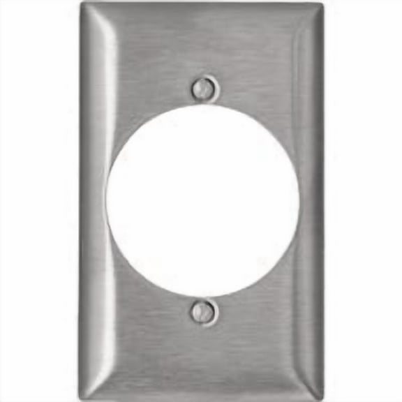 Leviton C-Series Stainless Steel Outlet Wall Plate 1-G SS 2.15" WALLPLATE, Each