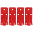 thumbnail image 1 of IFANLANDOR 4Pcs Brackets for Fire Extinguishers Red Plastic Bracket Shape for Wall Installation, 1 of 5