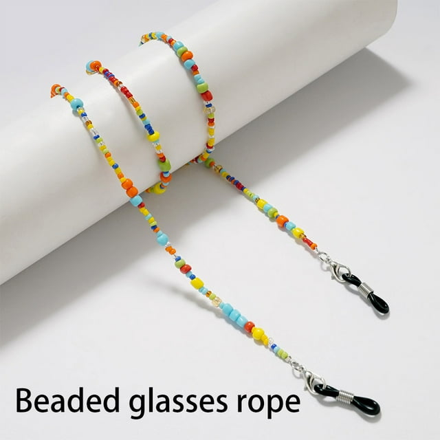 Chaîne de Perles de Lunettes Antidérapante pour Lecture Corde Décorative Légère