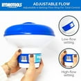 thumbnail image 5 of Swim Central 31482165 10 in. Adjustable Floating Swimming Pool Chemical Dispenser, White & Blue, 5 of 8