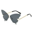 thumbnail image 2 of Tuphregyow Trendy Women's Rimless Sunglasses for Beach Summer - Fashionable Womens Sunglasses C, 2 of 3