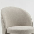 thumbnail image 5 of Kidol & Shellder Modern Swivel Accent Chair with Solid Wood Frame & Boucle Fabric Multi-Use Dining Chair, Vanity Makeup Seat - Easy Assembly Upholstered Chair, Beige, 5 of 6