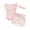 Pink, variant on Suealasg 3Pcs Baby Girl Clothes Set Short Sleeve Ribbed Romper Daisy Print Shorts Headband Sets Infant Girls Summer Outfits 0-18 Months