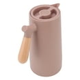 thumbnail image 2 of Coffee Carafe, Simple Stylish Beech Wood Handle Thermal Coffee Carafe 1L Large Capacity  For Office For Home Brown, 2 of 8
