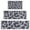 White and Black-1, variant on White and Black Of Leopard Print Kitchen Rugs Sets Of 3,Kitchen Runner Rugs Non Skid Washable,Decorative Kitchen Floor Mats for Kitchen,Sink,Laundry,17"x30"+ 17"x47" + 17"x59"
