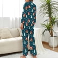 thumbnail image 3 of Top-kevin Women Long Sleeve Pajama Set Comfy Pjs Sets Hot Chocolate Mugs 2 Piece Lounge Set, 3 of 12