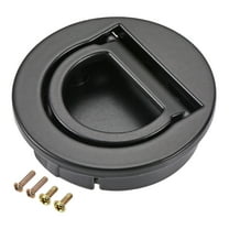 40x10mm Flush Pull Ring Handle Zinc Alloy Black