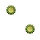 thumbnail image 2 of Qarigey Broches para mujer Pin de girasol con diamantes de imitación Broche estético Hojas verdes Estilo heronsbill Regalos para mujer Verde Verde 2piezas, 2 of 6