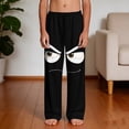 thumbnail image 5 of Qunyiney Wide Leg Boys' Pants Graphic Funny Pants Elastic Waist Beach with Pockets Relaxed Fit Pants Size 4, 5 of 9