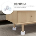 thumbnail image 4 of OATIPHO 4Pcs White Furniture Foot Cushion Noise Reduction Pad for Sofas Tables, 4 of 7