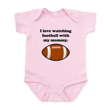 

CafePress - I Love Watching Football With My Mommy Body Suit - Baby Light Bodysuit Size Newborn - 24 Months