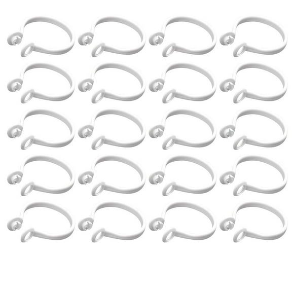 ifundom Plastic Drapery for Curtains, 60 Pieces, Household Curtain Hooks for Easy Hanging
